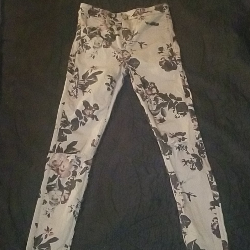 H&M patterned jeans